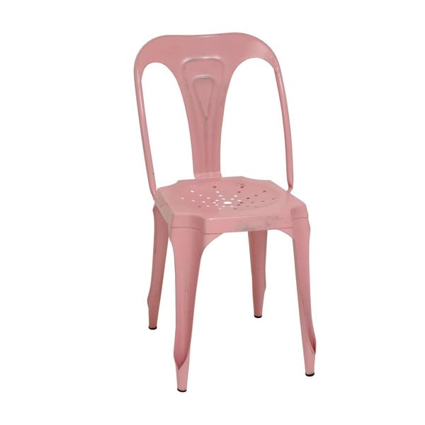 Kovová židle Pink Metal