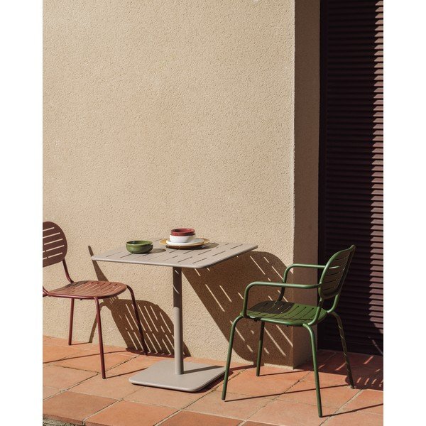 Terasest aiasöögilaud 70x70 cm Brai - Kave Home-image-1