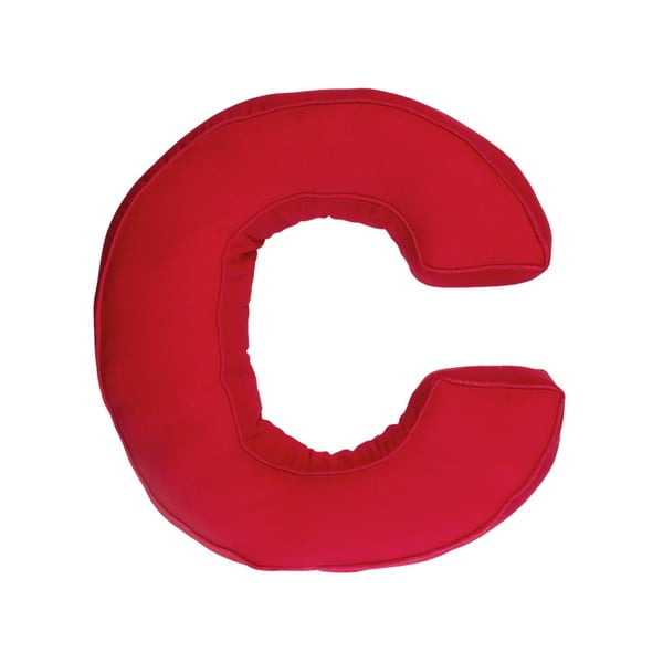 Látkový polštář C, červený
