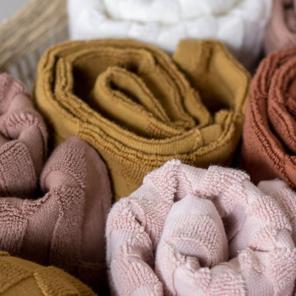 Kollased puuvillased rätikud 2 komplektis 35x55 cm Geo - Mette Ditmer Denmark-image-3