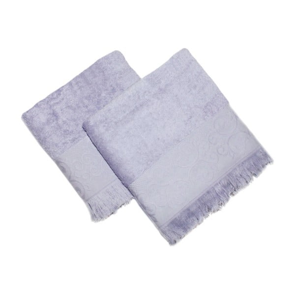 Sada 2 modrých ručníků Sehzade, 90 x 50 cm