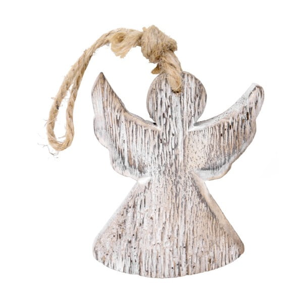Závěsný dřevěný anděl Ego Dekor, výška 9 cm