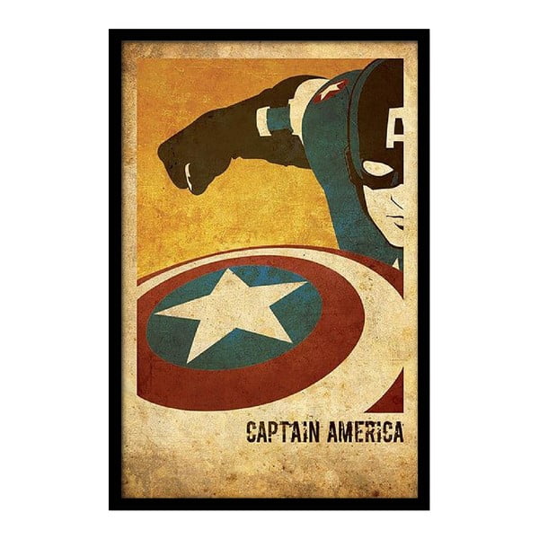 Plakát Captain America, 35x30 cm