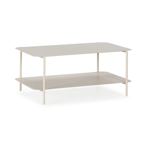 Kreemikas metallist kohvilaud 58x90 cm Beatrix - MOME