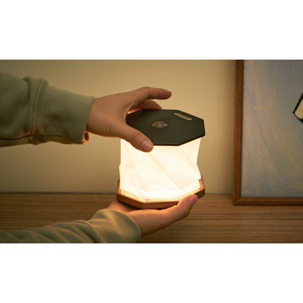 Must LED laualamp (kõrgus 18 cm) Twist Hexagon - Gingko-image-4