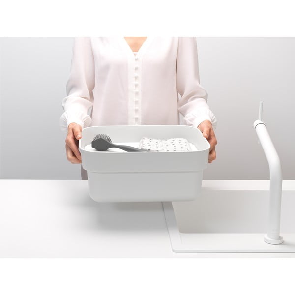 Helehall plastmass nõudepesukauss äravooluga 37x34 cm SinkSide – Brabantia-image-1