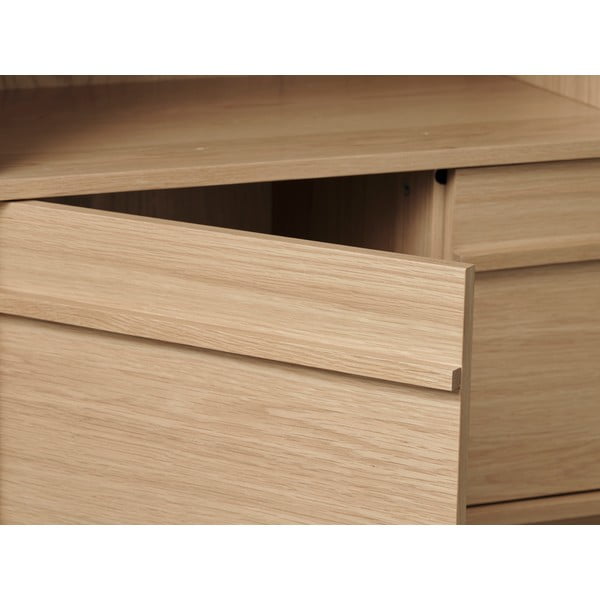 Tammedekooriga Raamaturiiul 140x90 cm Ponza - Unique Furniture-image-4