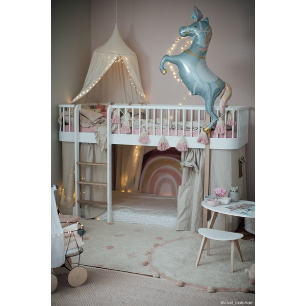 Kreem pestav käsitsi kootud puuvillane laste vaip ø120 cm Bubbly Vintage Nude - Lorena Canals-image-4