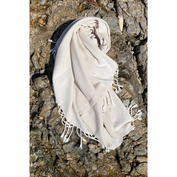 Beež puuvillane rannatekk 90x175 cm Retro - Foutastic-image-3