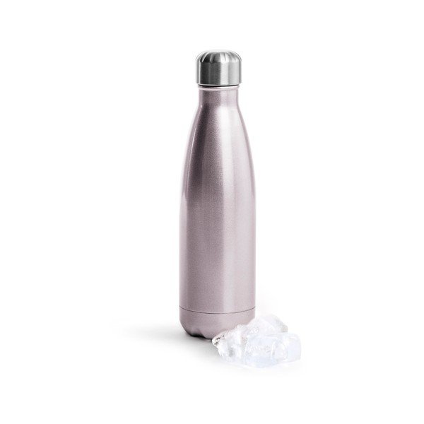 Růžová termolahev z nerezové oceli Sagaform Hot&Cold, 500 ml-image-1
