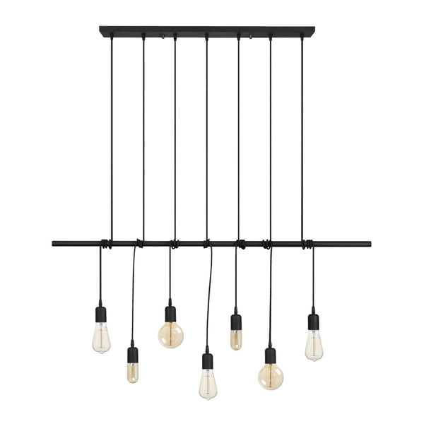 Mustast metallist rippvalgusti Opviq lights Vincent - Opviq lights-image-4