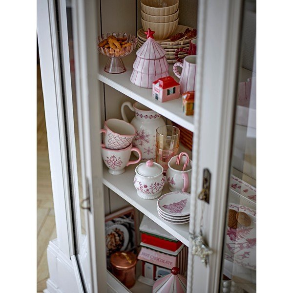 Heleroosa klaasist serveerimiskauss 220 ml Nalu - Bloomingville-image-2