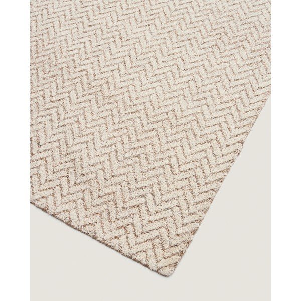 Kreem käsitsi kootud villane vaip 160x230 cm Calira - Kave Home-image-4