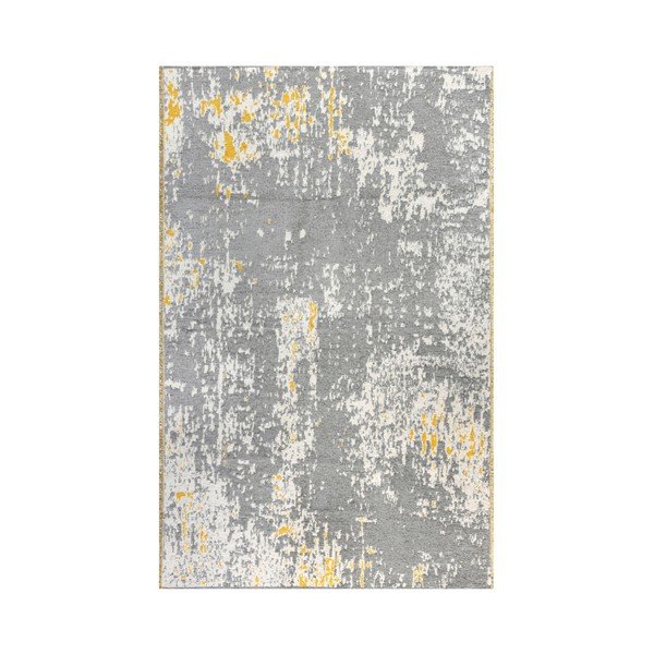 Oboustranný žluto-šedý koberec Vitaus Manna, 125 x 180 cm