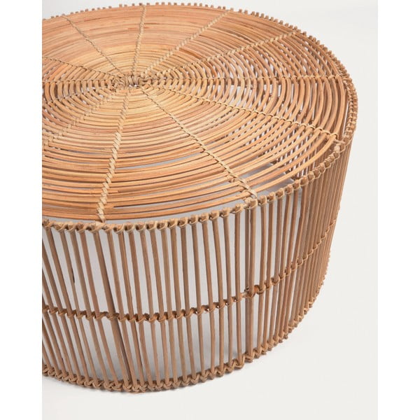 Rotangist ümmargused diivanilauad 2tk komplektis ø 66 cm Elmima - Kave Home-image-4