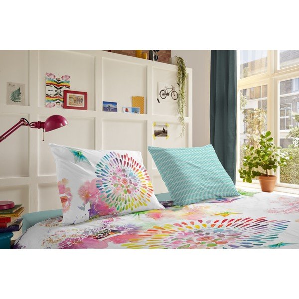 Valge ja sinine flanell voodipesu Elessa - HIP-image-2