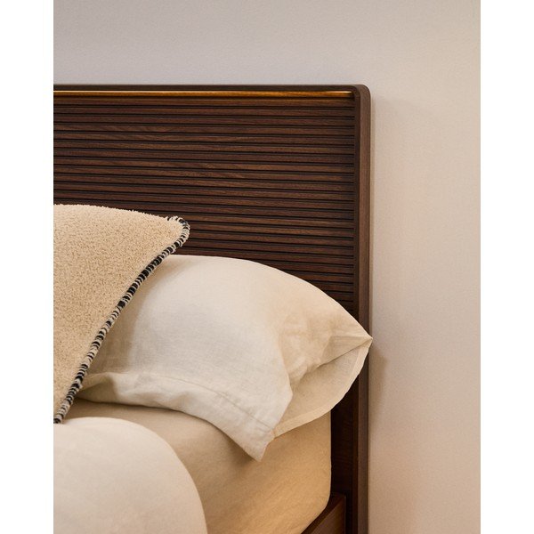 Pruun voodipeats 192x91 cm Norlen - Kave Home-image-1