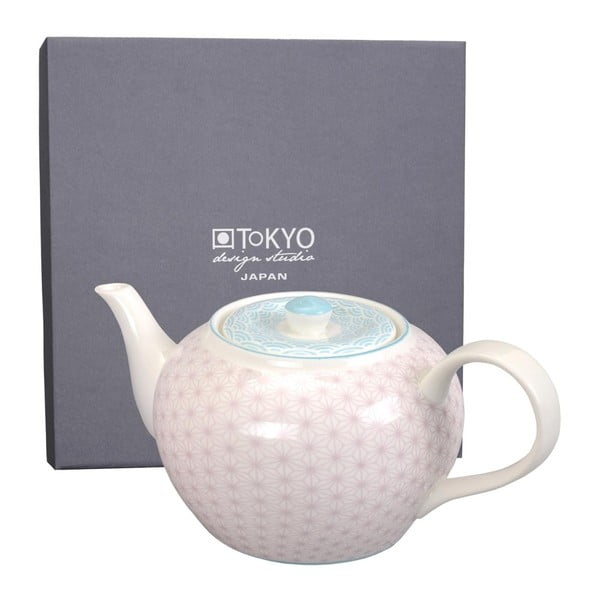 Růžovomodrá porcelánová konvice na čaj Tokyo Design Studio Star