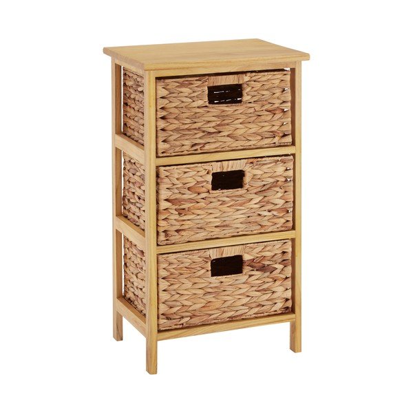 Kõrge täispuidust paulowniast kummut 41x70 cm - Premier Housewares-image-1