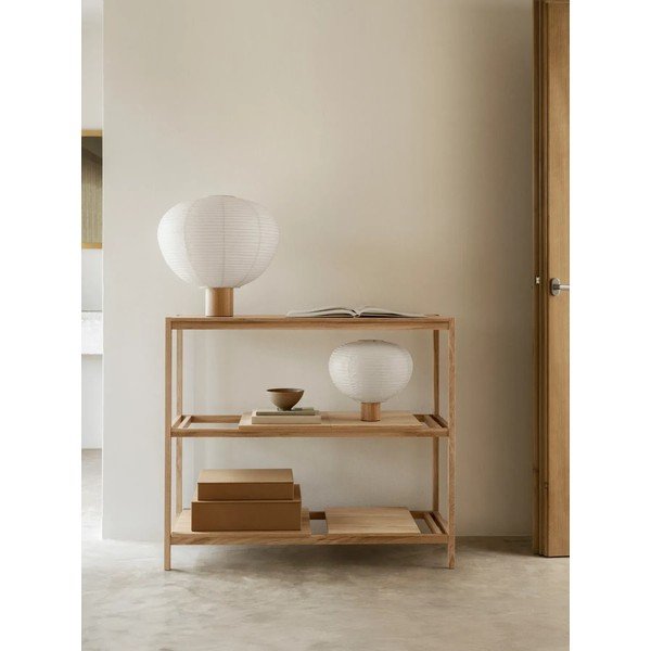 Naturaalses värvitoonis tammepuust riiul 105x92x40 cm Sukoya - Blomus-image-1