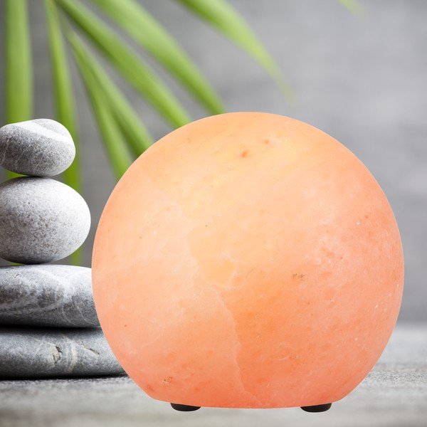 Oranž soolalamp, kõrgus 14 cm Sally - LAMKUR-image-1