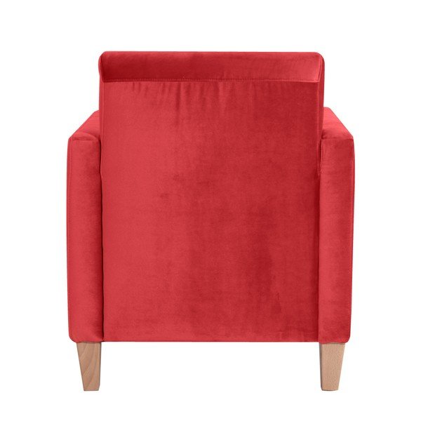 Červené křeslo Max Winzer Milla Velvet-image-2