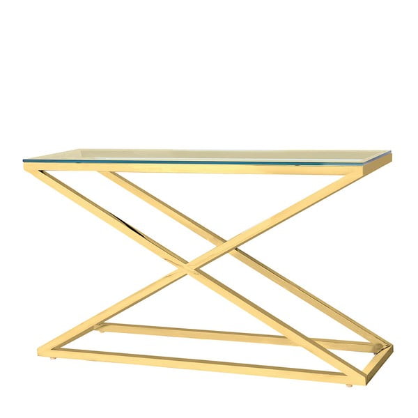 Konzolový stolek ve zlaté barvě Artelore  Hermes