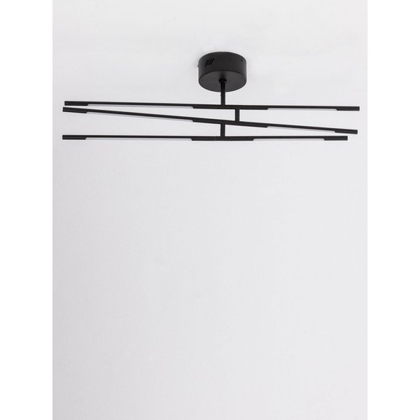 Must metallist hämardatav LED-laevalgusti akrüülklaasist varjuga 77x84 cm Raccio - Nova Luce-image-3