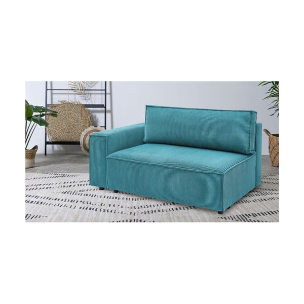 Sinine velvetist diivanimoodul, vasak nurk  Nihad modular - Bobochic Paris-image-1