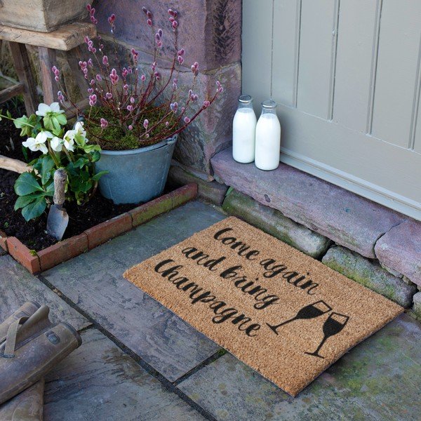 Kookoskiududest matt 40x60cm Bring Champagne - Artsy Doormats-image-3