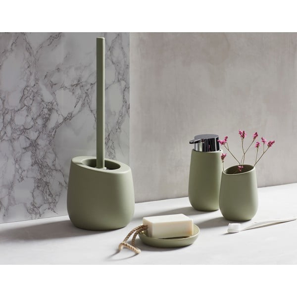 Roheline keraamiline tass hambaharjade jaoks Badi - Wenko-image-1