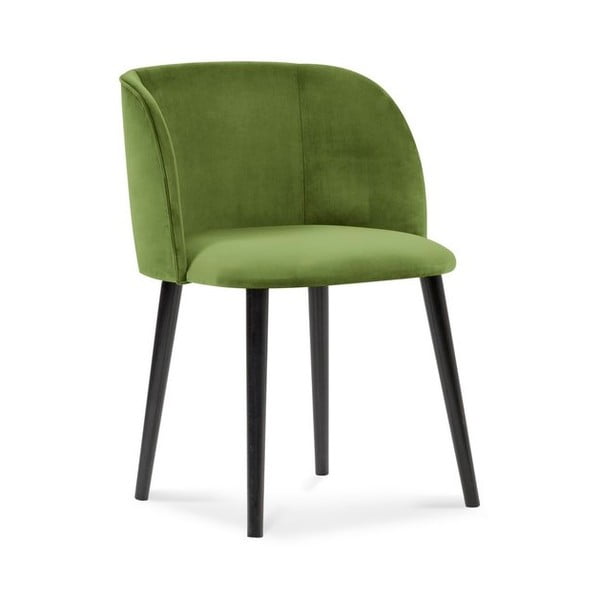 Zelená jídelní židle se sametovým potahem Windsor & Co Sofas Aurora