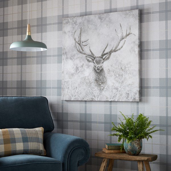 Seinamaal, 70 x 70 cm Autumn Stag - Art for the home-image-1