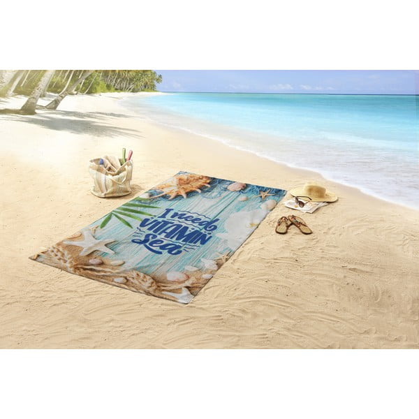 Sametist rannarätik 100x180 cm Vitamin Sea - Good Morning-image-1