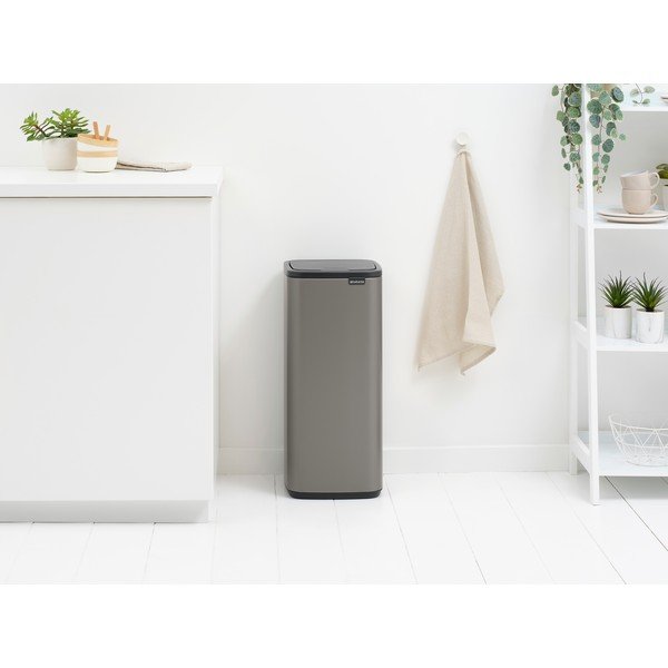 Halli puutetundlik terasest prügikast 30 l Bo Touch - Brabantia-image-1