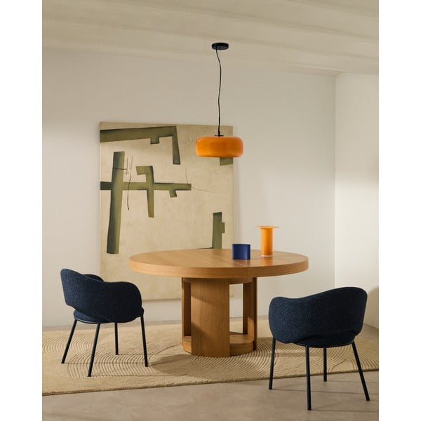 Ümmargune pikendatav söögilaud tammespoonist pealispinnaga, ø 150 cm Artis - Kave Home-image-1