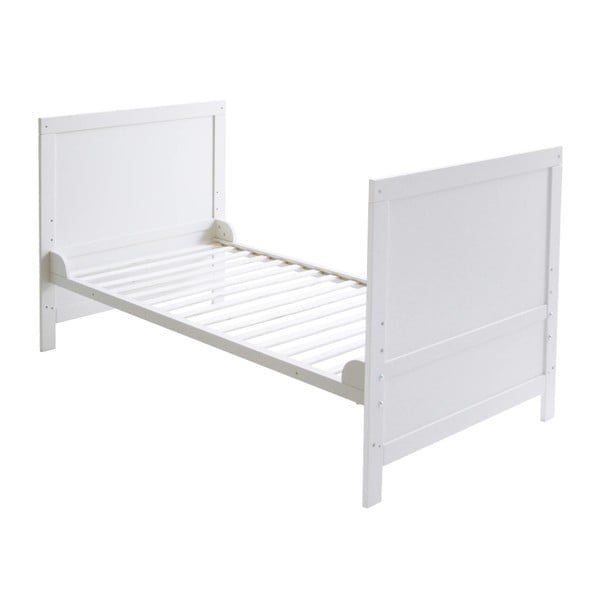 Valge võrevoodi koos varikatusega 70x140 cm - Roba-image-3