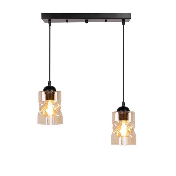 Must rippvalgusti klaasist lambivarjundiga 10x44 cm Felis - Candellux Lighting-image-4