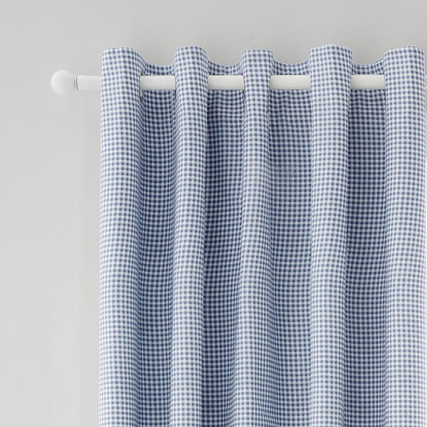 Valged-sinised kardinad, 2 tk 168x229 cm Lucie Floral Frill - Catherine Lansfield-image-1