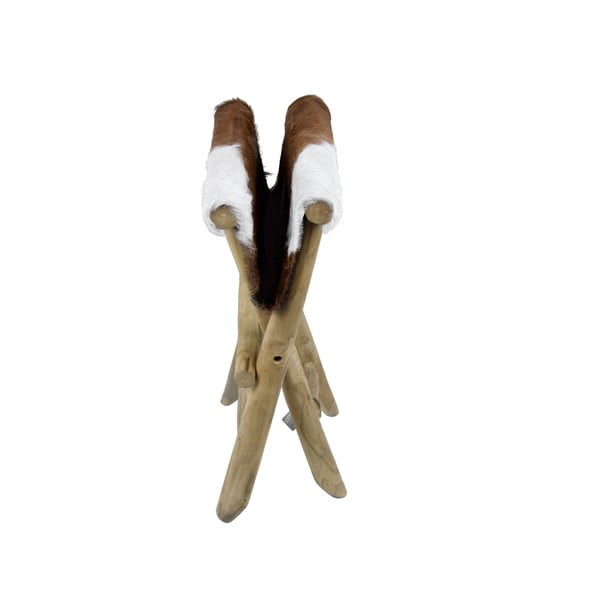 Pruun teakstool Goatskin - Ego Dekor-image-2