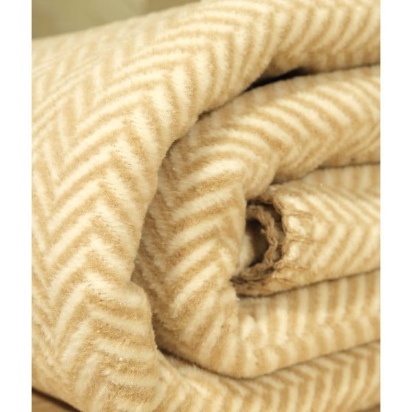 Beež ja kreemikas voodipeitkate kaheinimesevoodile 200x220 cm Twin - Oyo Concept-image-2