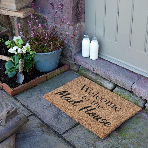Kookoskiududest matt 40x60cm Welcome to the Mad House - Artsy Doormats-image-4