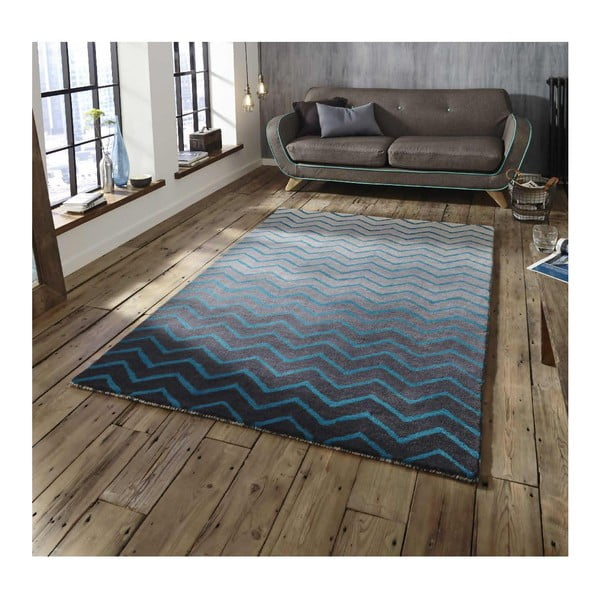 Modro-šedý koberec Think Rugs Spectrum Grey Blue, 120 x 170 cm
