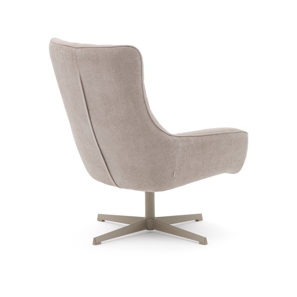 Beež pöörlev šenillist tugitool Teryl - Kave Home-image-3