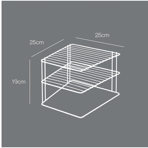 Terasest hõbedane lisariiul 25x25cm Palio - Metaltex-image-4