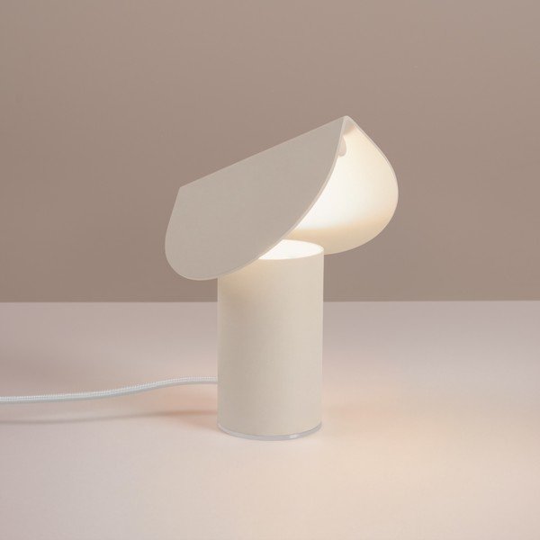 Beež alumiiniumist LED-laualamp (kõrgus 15 cm) BISCUIT - Thoro-image-1