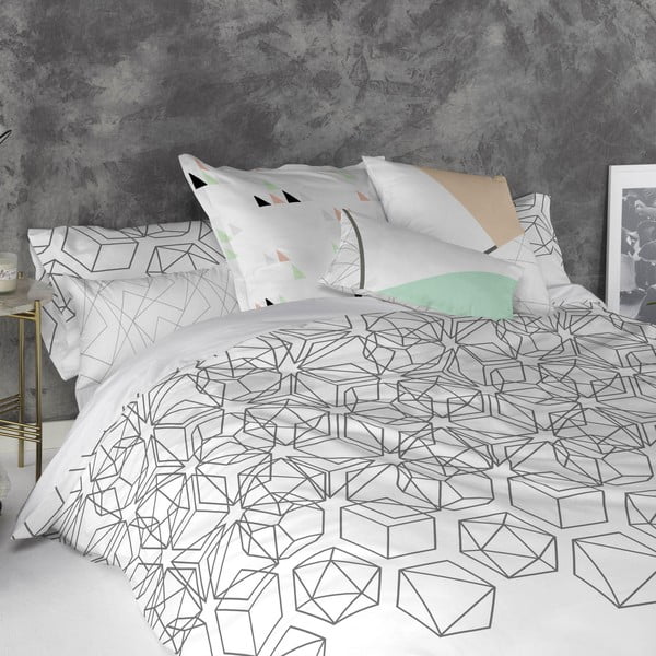 Komplekt 2 puuvillast padjapüüri Lake - Blanc-image-1