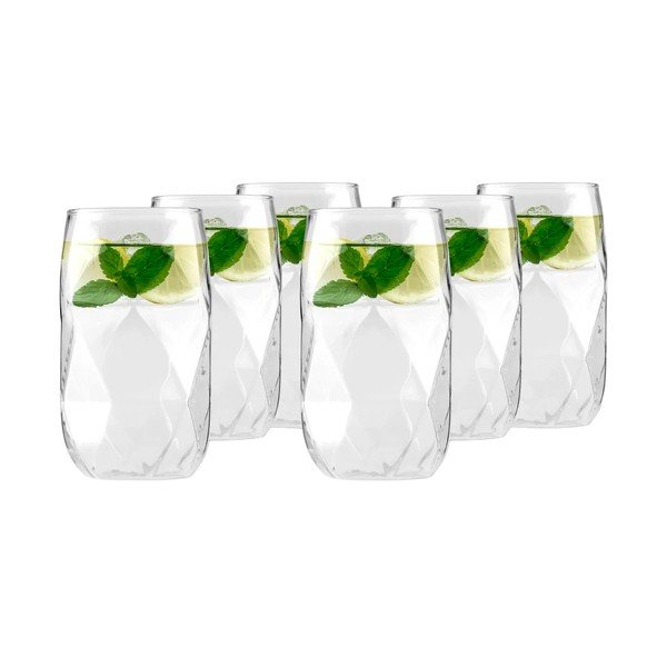 Borosilikaatklaasist klaaside komplekt (6 tk), 400 ml Geo - Vialli Design