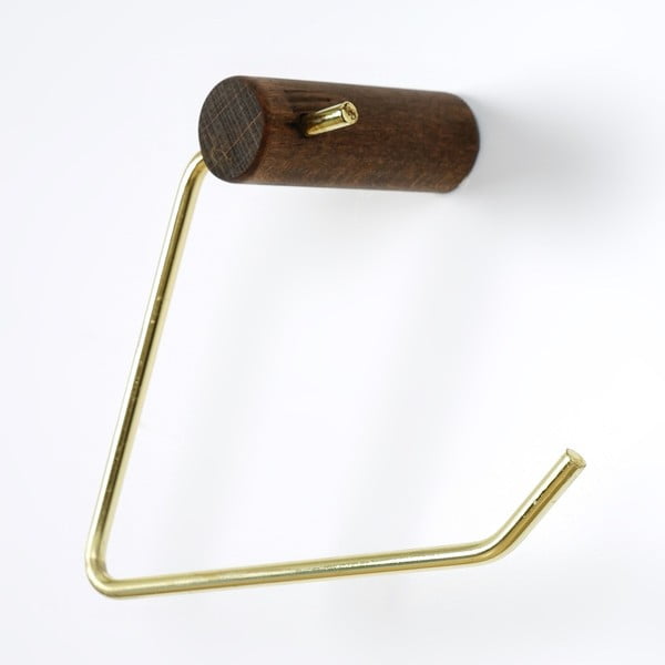 Seinale paigaldatav puidust tualettpaberi hoidja - Kalune Design-image-4