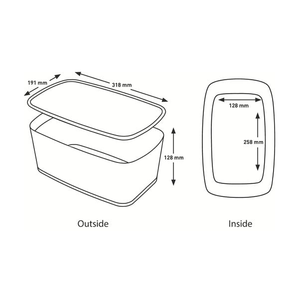 Valge kaanega hoiukarp Office, maht 18 l MyBox - Leitz-image-4